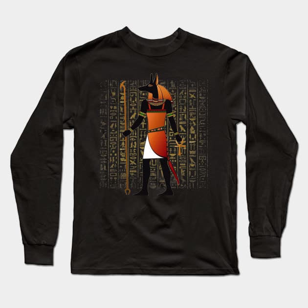 Anubis (Embellished) Long Sleeve T-Shirt by Slayer_of_Giants